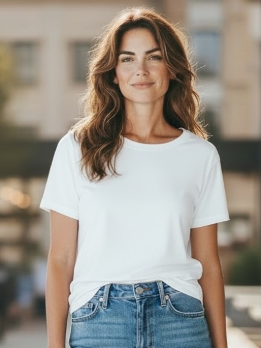 Sonoma Everyday Tee Small White Minimalist Basic Soft Girl Top